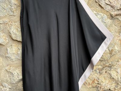 Ted Baker black tunic dress with drape - small
