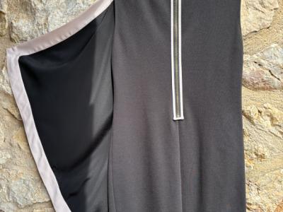 Ted Baker black tunic dress with drape - small