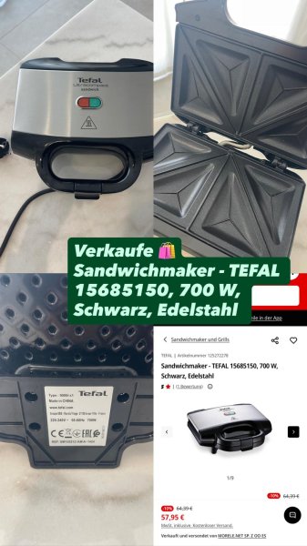 Tefal Ultracompact Sandwichera — muy buen estado
