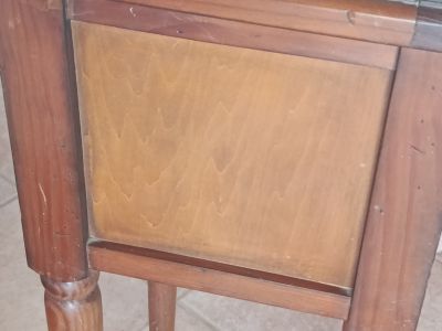 Telefontisch ,Blumentisch, Beistelltisch antik gemacht Echtholz