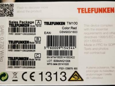 Telefunken Handy mit großen Tasten