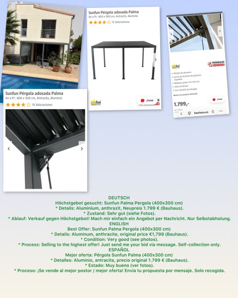 Terrassenüberdachung, Pergola, Carport