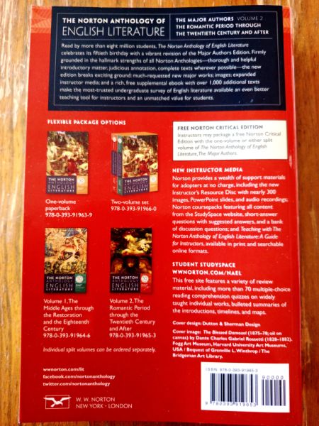 The Norton Anthology ENGLISCHE Literatur