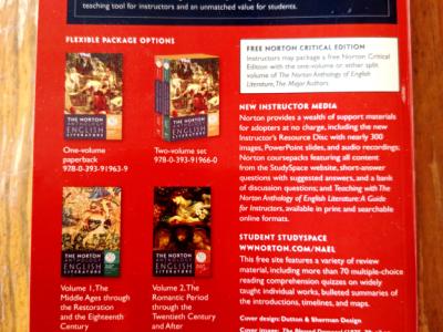 The Norton Anthology ENGLISCHE Literatur
