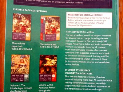 The Norton Anthology ENGLISCHE Literatur