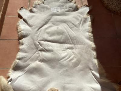 Tierfell, Echthaar, Rentierfell, Winterfell, Dekofell, Stuhlfell, Wanddeko, Holzbankauflage