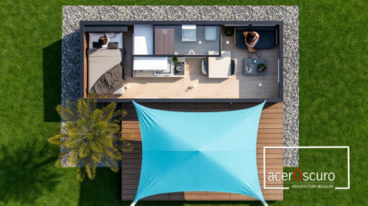 TINY Haus 20ft DV Container mit Küche & Bad