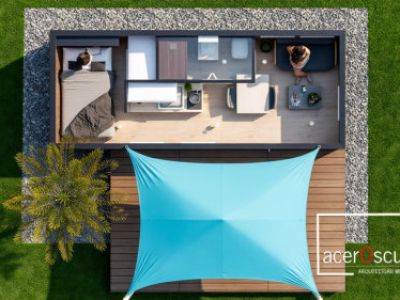 TINY Haus 20ft DV Container mit Küche & Bad