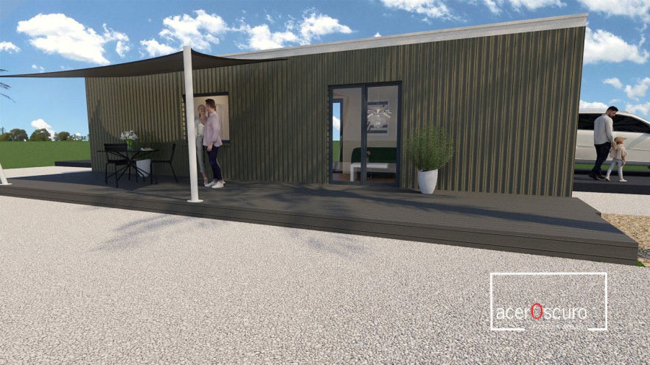 TINY Haus 40ft DV Container - Einzugsbereit m. Küche, Bad, Lounge...