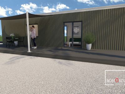 TINY Haus 40ft DV Container - Einzugsbereit m. Küche, Bad, Lounge...