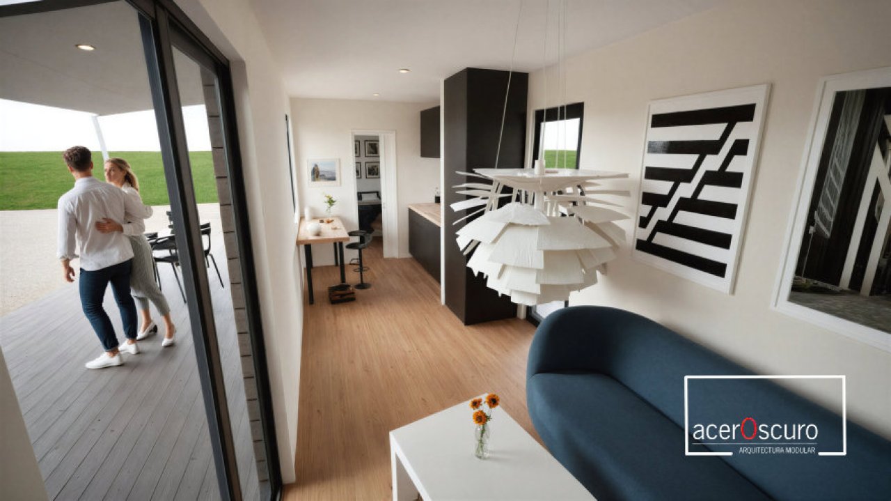 TINY Haus 40ft DV Container - Einzugsbereit m. Küche, Bad, Lounge...