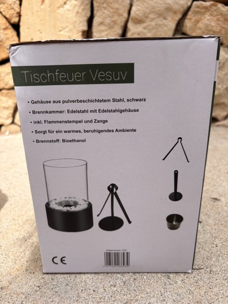 Tischfeuer VESUV Neu & OVP mit Brennstoff