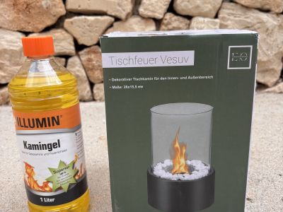 Tischfeuer VESUV Neu & OVP mit Brennstoff