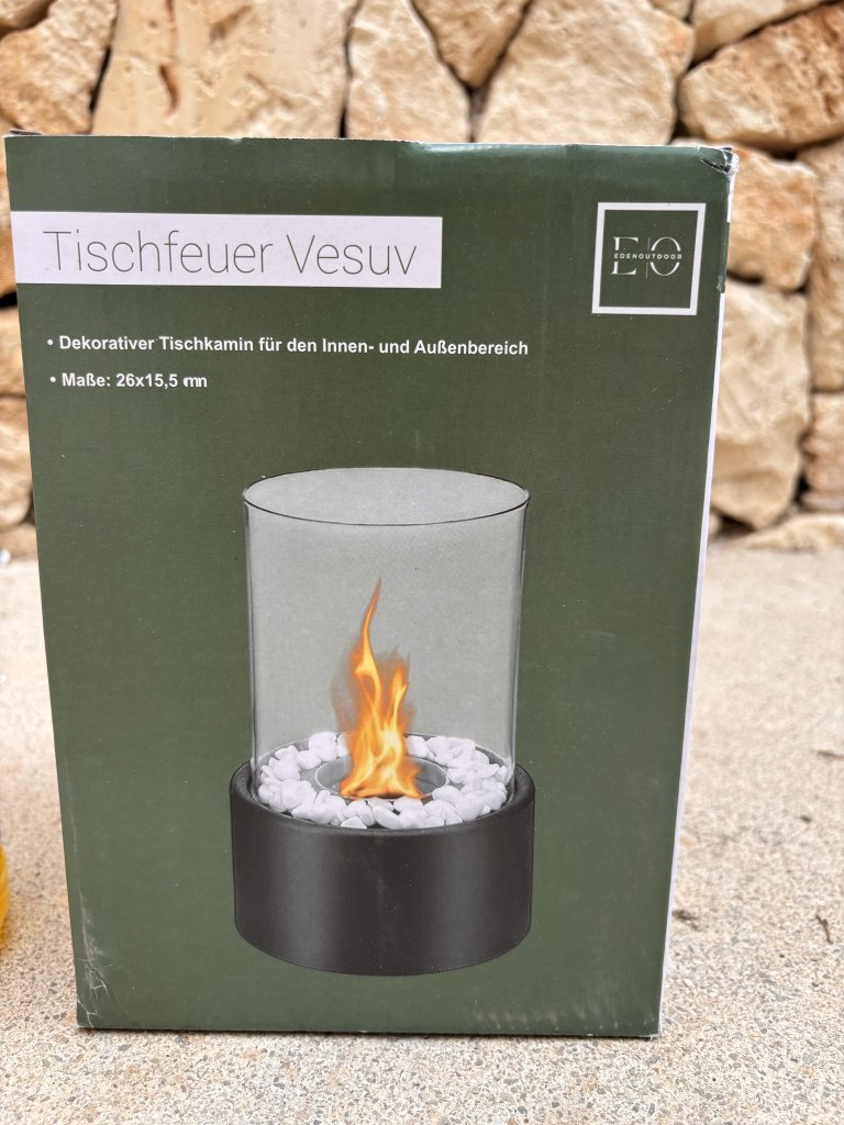 Tischfeuer VESUV Neu & OVP mit Brennstoff