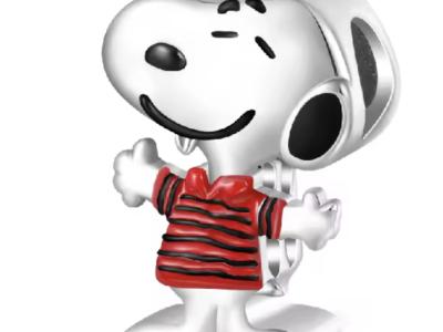 Bonitos Peanuts Charms / Beads de plata 925 para un collar o pulsera Pandora / Snoopy / Woodstock