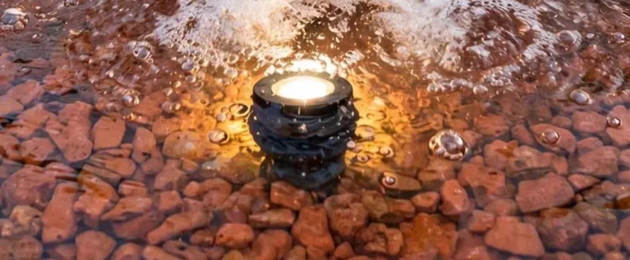 Magnífica fuente de diseño de ánforas incl. recipiente, bomba e iluminación