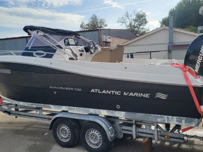 Top Motorboot Atlantic Marine 730, Service neu, 350PS, WC, Kajüte - opt. Liegeplatz in Cala Dor