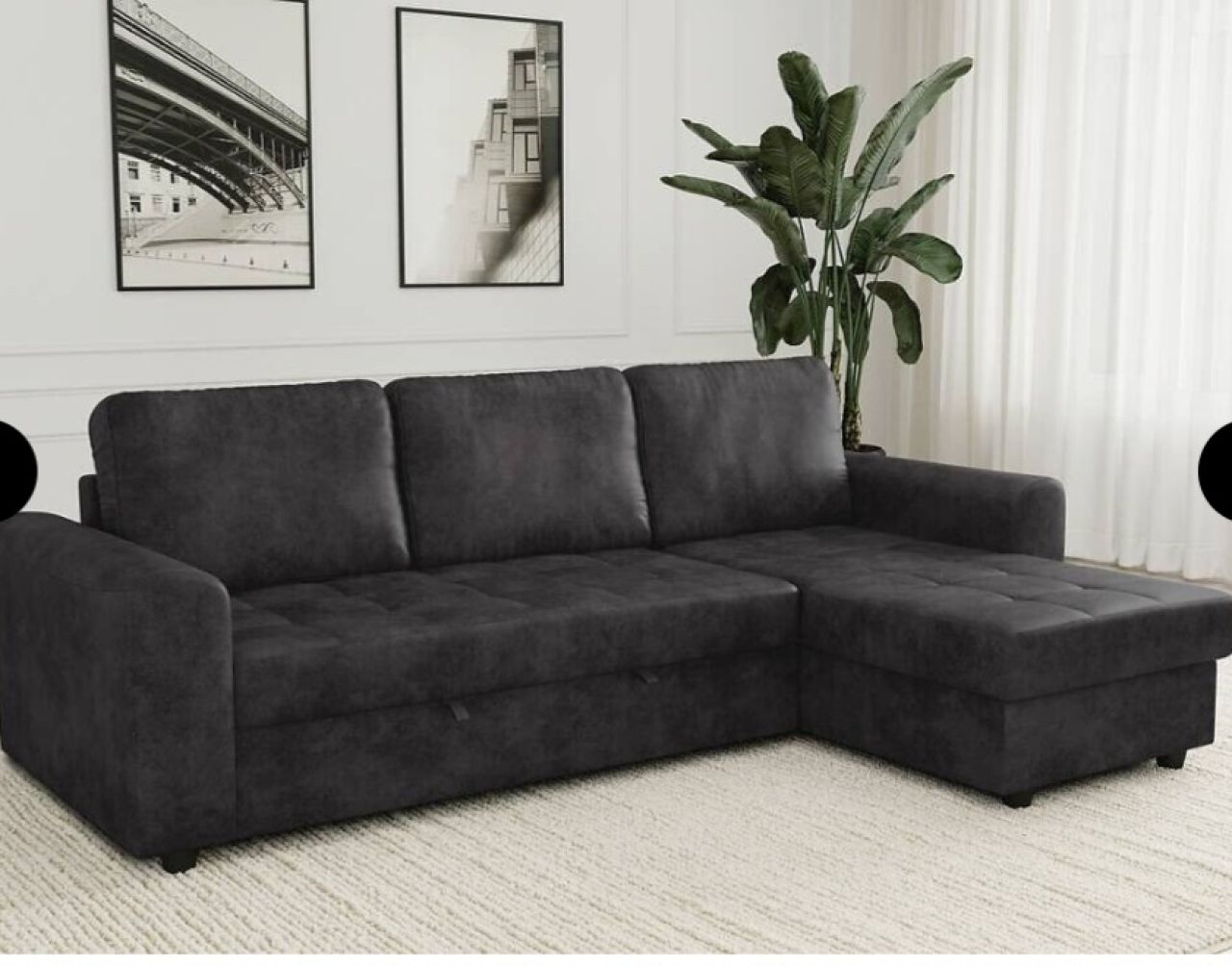 Topzustand Ecksofa Couch Schlafsofa Sofa Ottomane