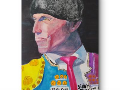 Torero filósofo, großformatiges Aquarell