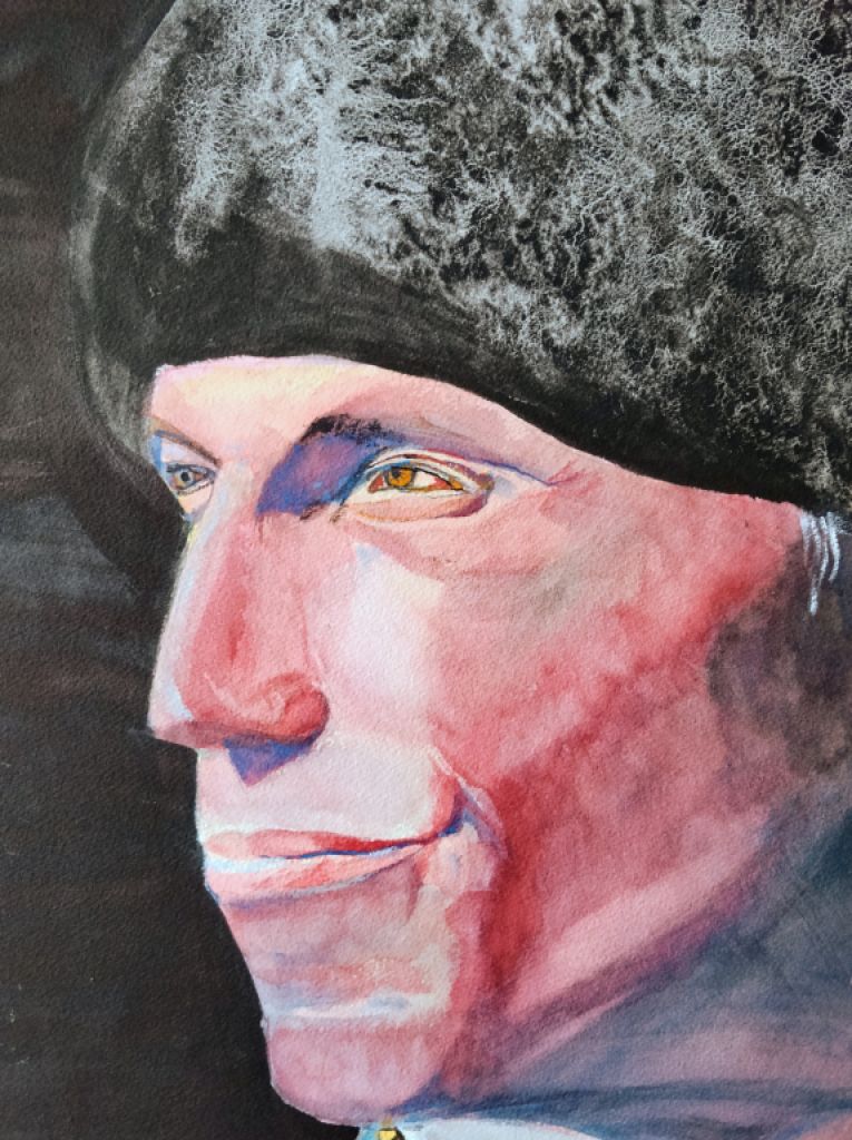 Torero filósofo, großformatiges Aquarell