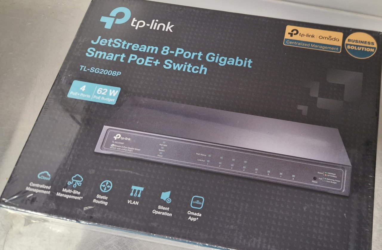 TP-LINK OMADA poe+ SWITCH 8 Port OVP