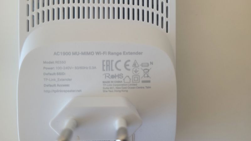 TP-Link RE550 Amplificador/Repetidor Wi‑Fi AC1900 (Doble banda AC + N, 1300 Mbit/s 5 GHz + 600 Mbit/s 2,4 GHz)