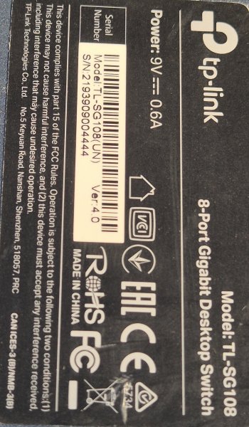 TP-Link TL-SG108 8-Port Gigabit Netzwerk Switch