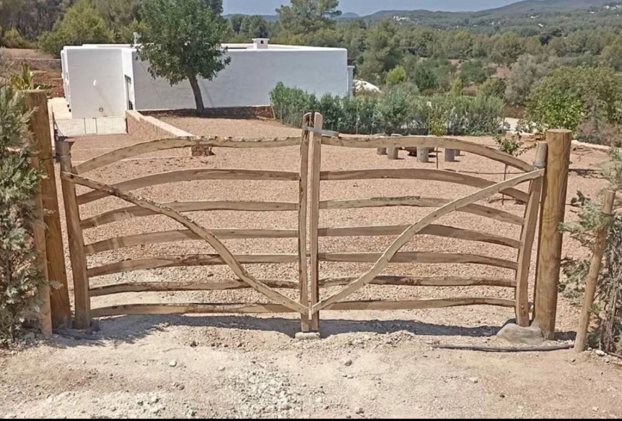 Traditional wooden Menorcan doors