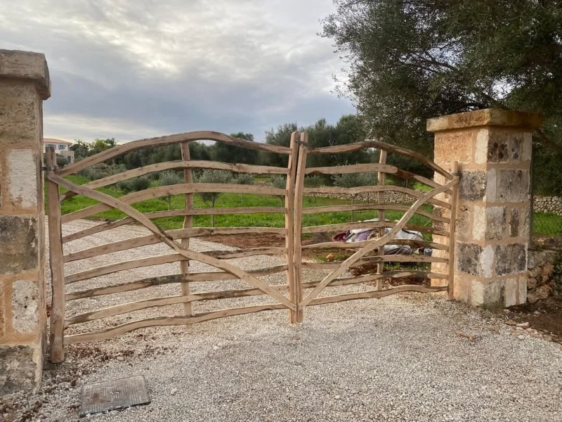 Traditional wooden Menorcan doors