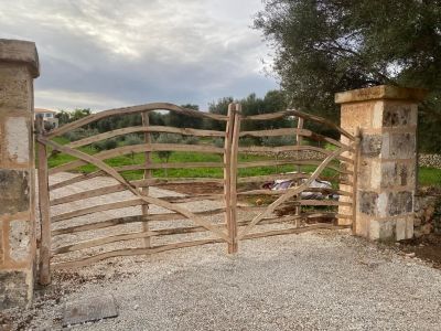 Traditional wooden Menorcan doors