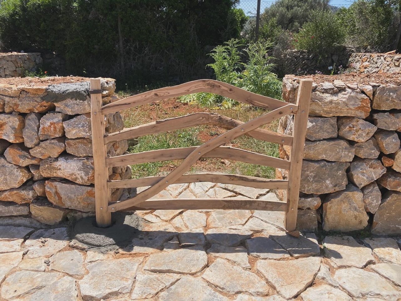 Traditional wooden Menorcan doors