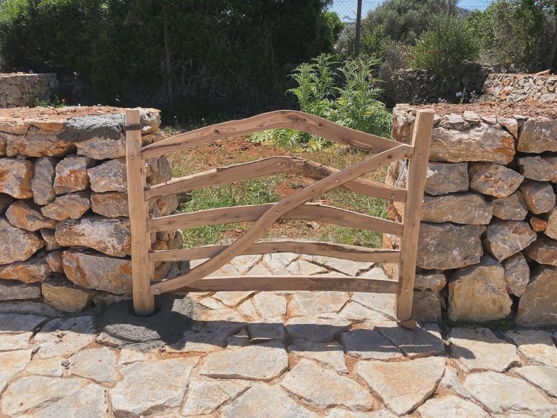 Traditional wooden Menorcan doors