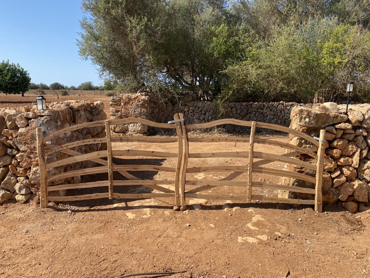 Traditional wooden Menorcan doors