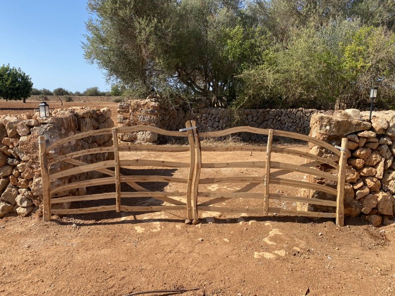 Traditional wooden Menorcan doors