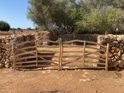 Traditional wooden Menorcan doors