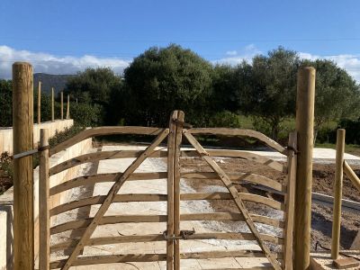 Traditional wooden Menorcan doors