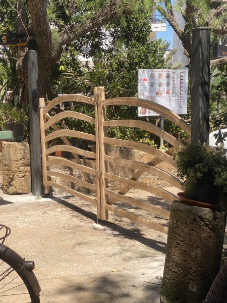 Traditional wooden Menorcan doors