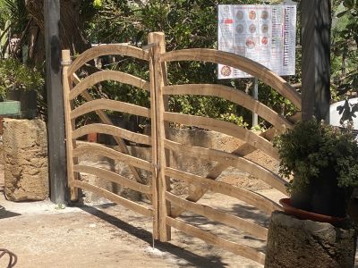 Traditional wooden Menorcan doors