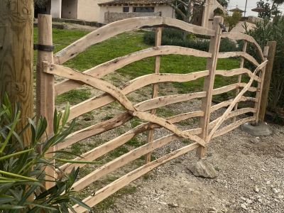 Traditional wooden Menorcan doors