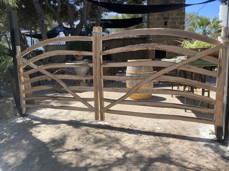 Traditional wooden Menorcan doors