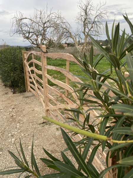 Traditional wooden Menorcan doors