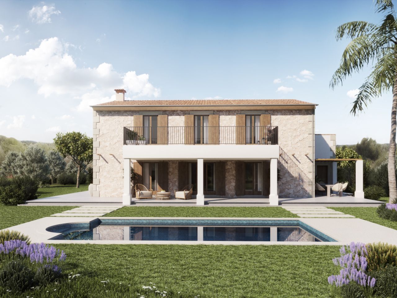 Dream finca - new build - with 5 bedrooms and many extras near Santanyi --- F 06 VK