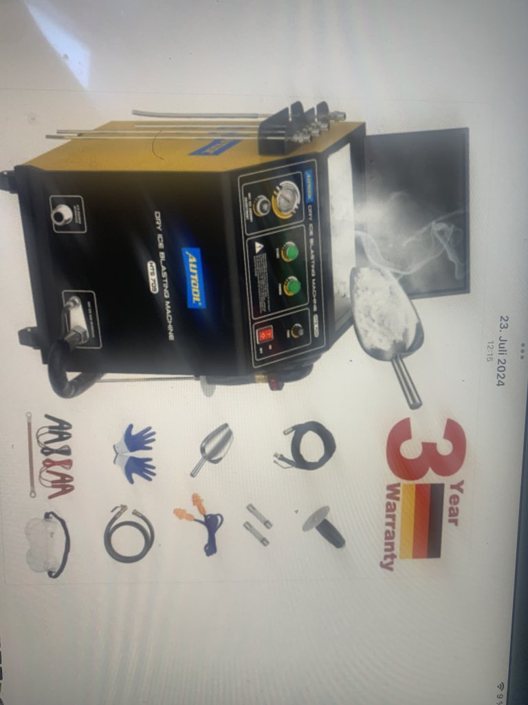 Trockeneis Strahlmaschine zur Reinigung