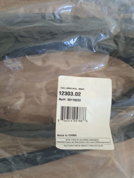 Door Rubber Seal Set Jeep CJ7