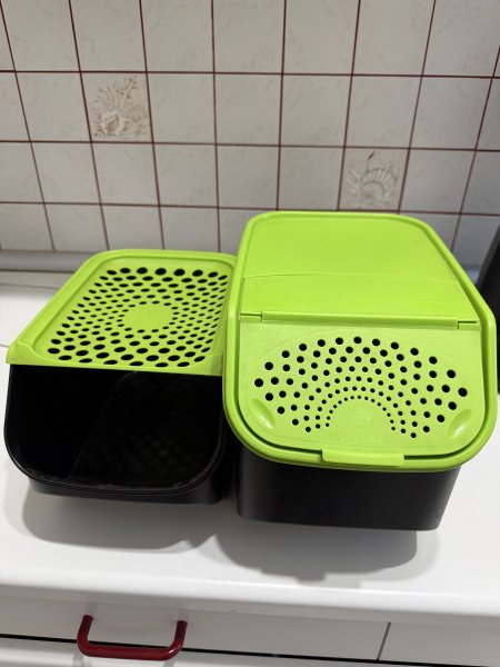 Tupperware Zwiebel und Kartoffel Behälter