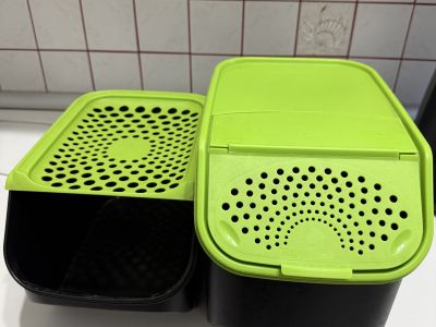 Tupperware Zwiebel und Kartoffel Behälter