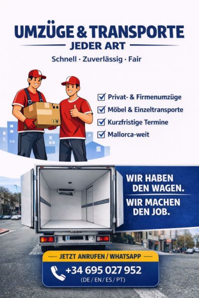 Mudanzas y Transportes de Todo Tipo en Mallorca