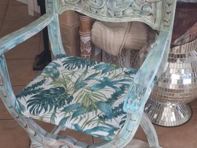 Unikat Vollholz Stuhl Mallorca Style wow wow