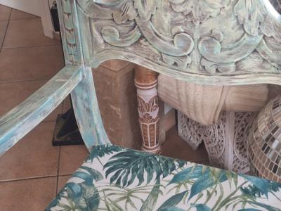 Unikat Vollholz Stuhl Mallorca Style wow wow