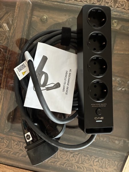 V2L Adapter for Electric Car BYD ATTO2 220 Volt New Unused for 260eu. New Price 311eu